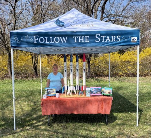 The Secrets of an Angel Rocket & Book Display