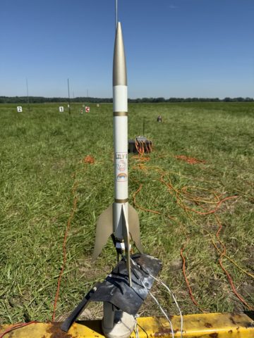 Small Angel Rocket at Pad
