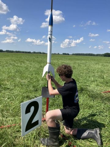 Angel Rocket at Pad